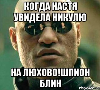 Когда Настя увидела никулю На люхово!Шпион блин, Мем  а что если я скажу тебе