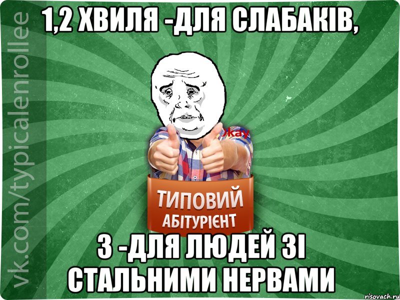 1,2 хвиля -для слабаків, 3 -для людей зі стальними нервами, Мем абтура4