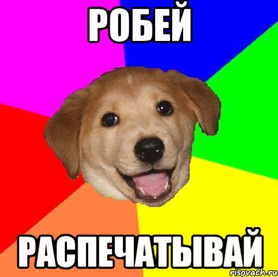 РОБЕЙ РАСПЕЧАТЫВАЙ, Мем Advice Dog