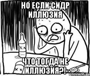 Но если сидр иллюзия что тогда НЕ иллюзия?!, Мем Алкоголик-кадр