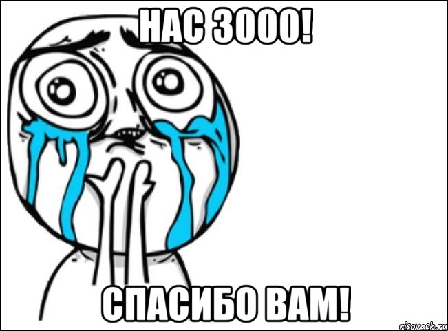 Нас 3000! Спасибо вам!, Мем Это самый