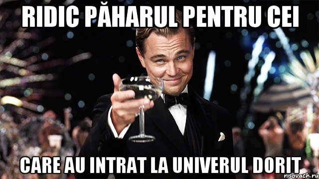 Ridic păharul pentru cei care au intrat la univerul dorit, Мем Великий Гэтсби (бокал за тех)