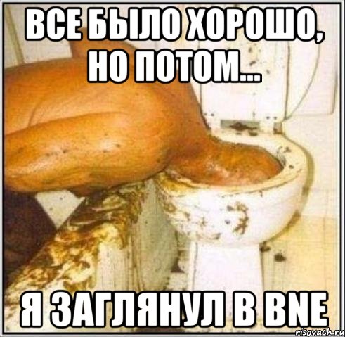 Все было хорошо, но потом... Я заглянул в BNE, Мем Дайвер