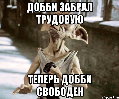 ДОББИ ЗАБРАЛ ТРУДОВУЮ ТЕПЕРЬ ДОББИ СВОБОДЕН