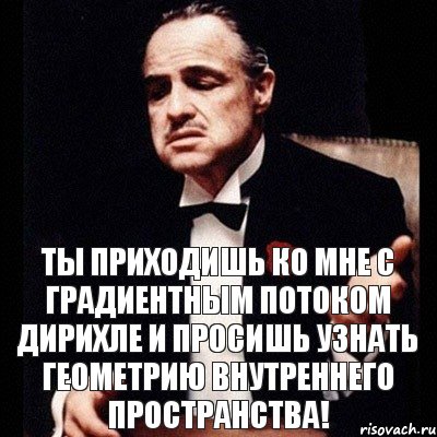 Ты приходишь ко мне с градиентным потоком Дирихле и просишь узнать геометрию внутреннего пространства!, Комикс Дон Вито Корлеоне 1