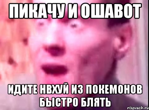 ПИКАЧУ И ОШАВОТ ИДИТЕ НВХУЙ ИЗ ПОКЕМОНОВ БЫСТРО БЛЯТЬ, Мем Дверь мне запили