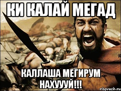 ки калай мегад каллаша мегирум нахуууй!!!, Мем Это Спарта