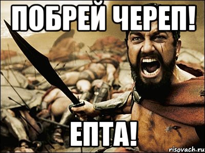 побрей череп! епта!, Мем Это Спарта