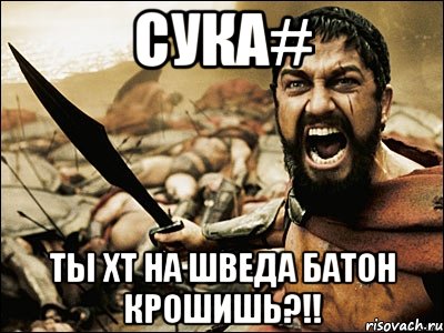 СУКА# ТЫ XT НА ШВЕДА БАТОН КРОШИШЬ?!!, Мем Это Спарта