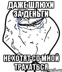 даже шлюхи за деньги не хотят со мной трахаться, Мем Forever Alone