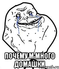  почему м много домашки, Мем Forever Alone