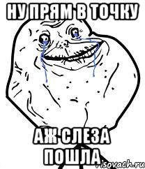 Ну прям в точку аж слеза пошла, Мем Forever Alone