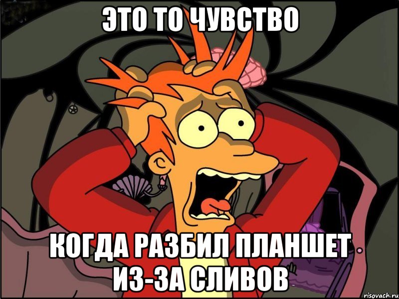 ЭТО ТО ЧУВСТВО КОГДА РАЗБИЛ ПЛАНШЕТ ИЗ-ЗА СЛИВОВ, Мем Фрай в панике