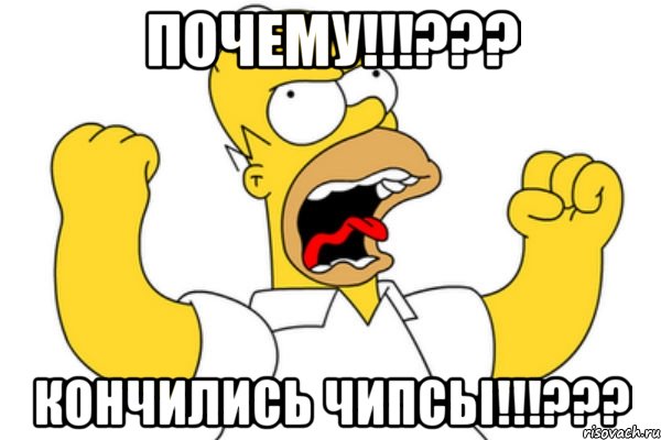 Почему!!!??? КОНЧИЛИСЬ ЧИПСЬІ!!!???, Мем Разъяренный Гомер