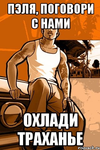 Пэля, поговори с нами охлади траханье, Мем GTA