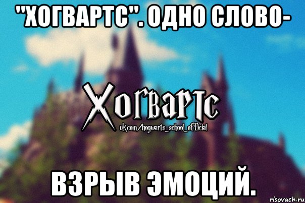 "Хогвартс". Одно слово- Взрыв эмоций., Мем Хогвартс