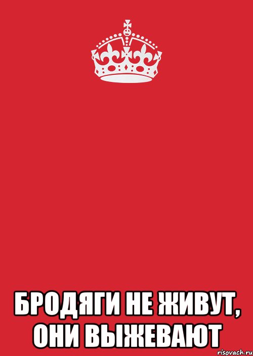  бродяги не живут, они выжевают, Комикс Keep Calm 3