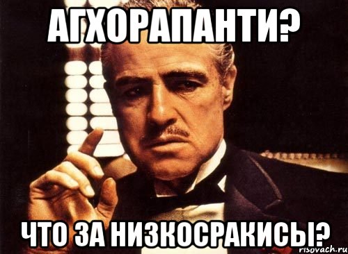 АГХОРАПАНТИ? ЧТО ЗА НИЗКОСРАКИСЫ?, Мем крестный отец