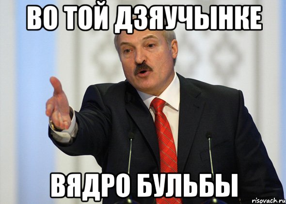 Во той дзяучынке Вядро бульбы, Мем лукашенко