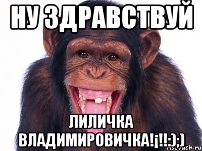 Ну здравствуй Лиличка Владимировичка!¡!!:);)