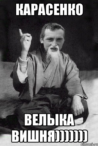 КАРАСЕНКО ВЕЛЫКА ВИШНЯ))))))), Мем Мудрий паца