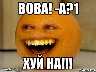 вова! -а?1 хуй на!!!, Мем Надоедливый апельсин