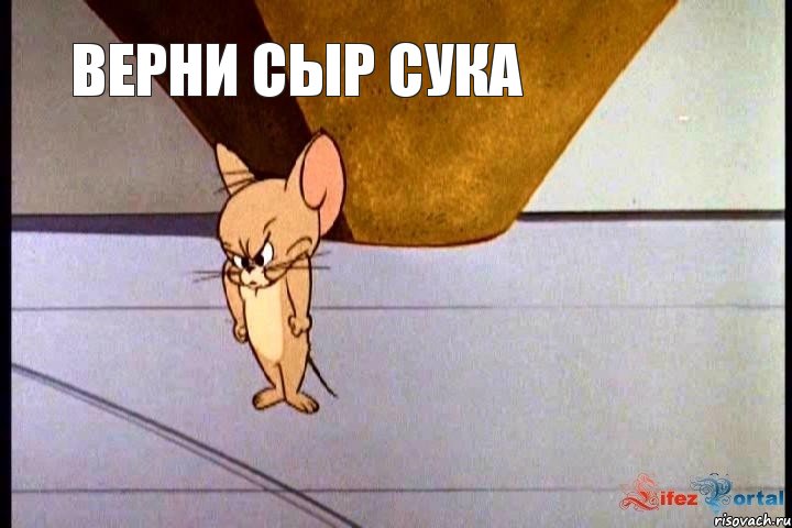 Верни сыр сука, Мем  Недовольный Джерри