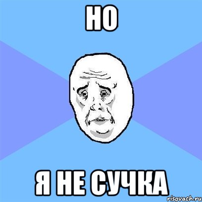 Но Я не сучка, Мем Okay face