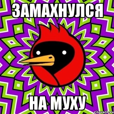 замахнулся на муху, Мем Омская птица