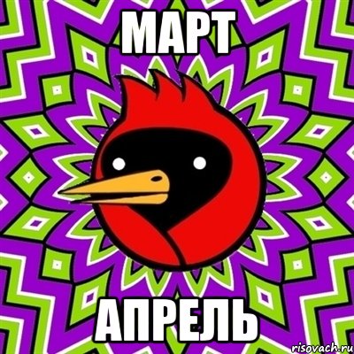 март апрель, Мем Омская птица