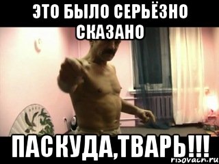 Это было серьёзно сказано Паскуда,тварь!!!, Мем Паскуда тварь