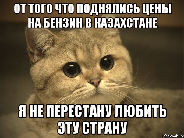 От того что поднялись цены на бензин в Казахстане я не перестану любить эту страну