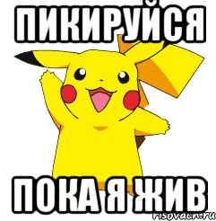 пикируйся пока я жив, Мем пика-пика