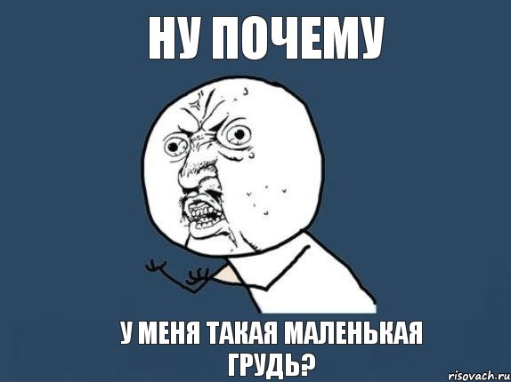 ну почему у меня такая маленькая грудь?, Мем  почему мем