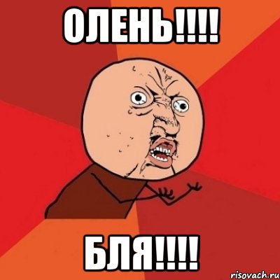 Олень!!!! Бля!!!!, Мем Почему