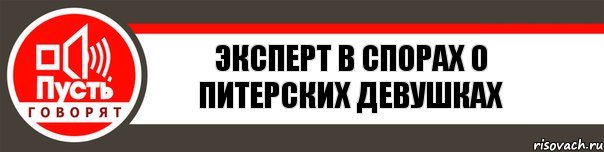 эксперт в спорах о питерских девушках, Комикс   пусть говорят