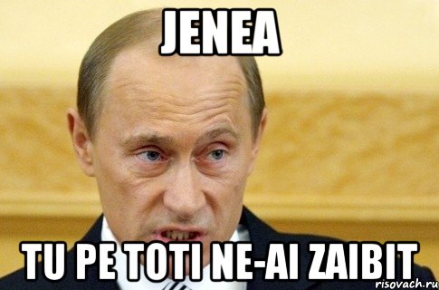 Jenea Tu pe toti ne-ai zaibit, Мем путин