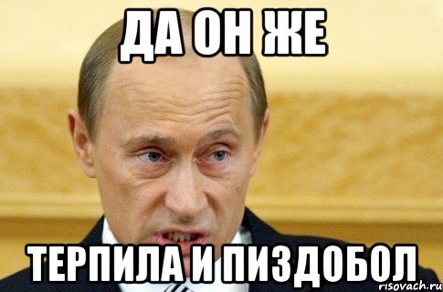 Да он же Терпила и пиздобол, Мем путин