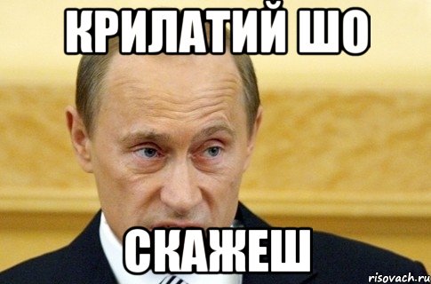 крилатий шо скажеш, Мем путин