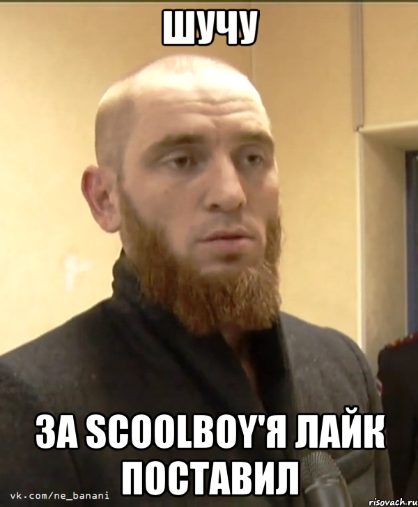 Шучу за scoolboy'я лайк поставил, Мем Шучу