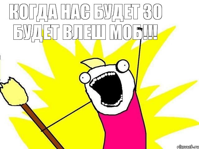 Когда нас будет 30 будет влеш моб!!!, Мем кто мы чего мы хотим