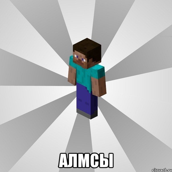  алмсы, Мем Типичный игрок Minecraft