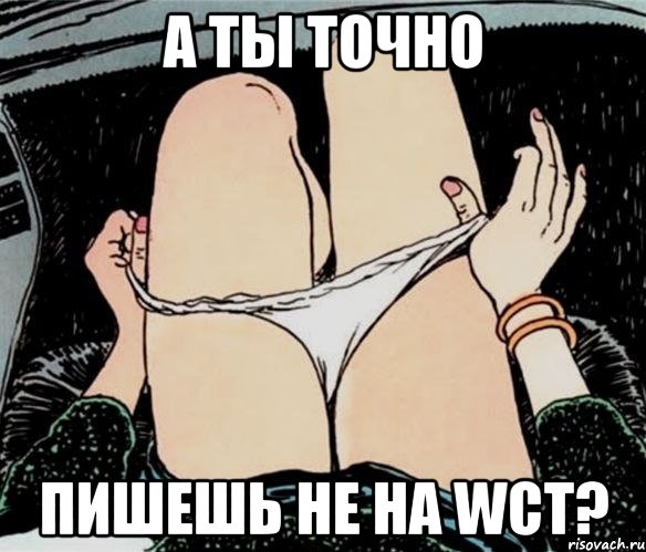 А ты точно пишешь не на WCT?, Мем А ты точно