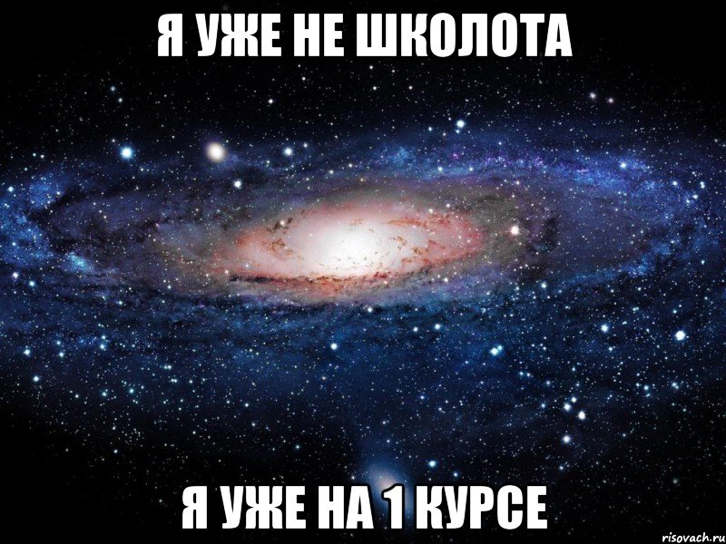 Я уже не школота Я уже на 1 курсе, Мем Вселенная