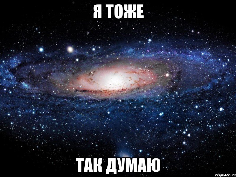 Я ТОЖЕ ТАК ДУМАЮ, Мем Вселенная