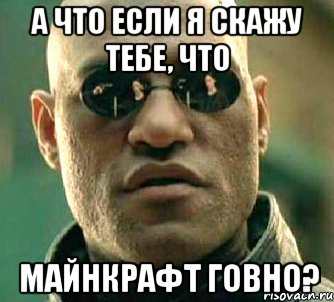 а что если я скажу тебе, что майнкрафт говно?, Мем  а что если я скажу тебе