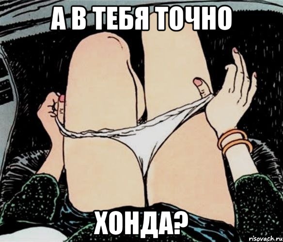 А в тебя точно Хонда?, Мем А ты точно