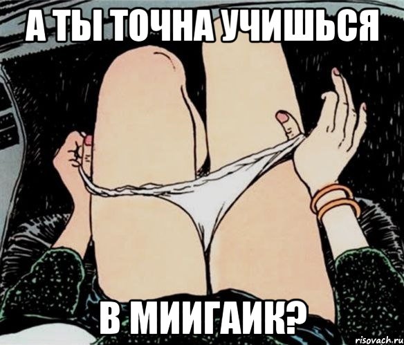 А ты точна учишься В МИИГАиК?, Мем А ты точно