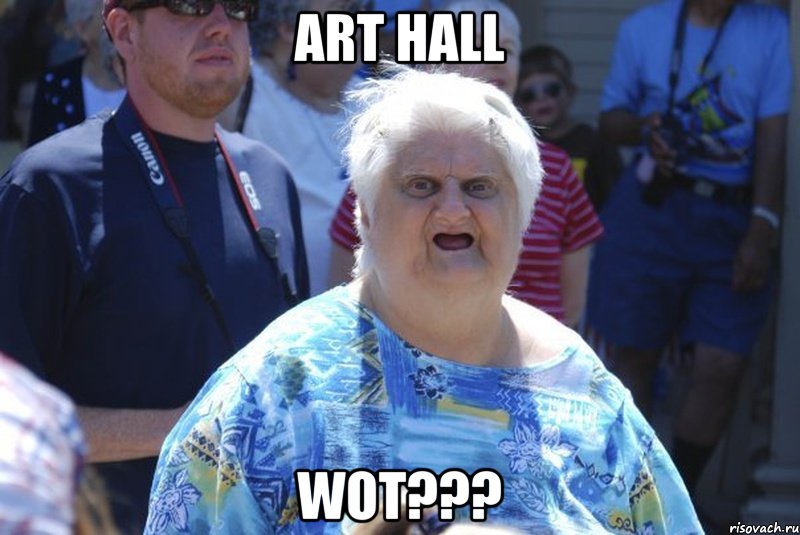 Art HALL WOT???, Мем Шта (Бабка wat)