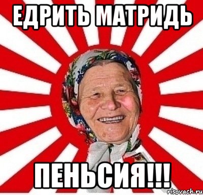 едрить матридь пеньсия!!!, Мем  бабуля